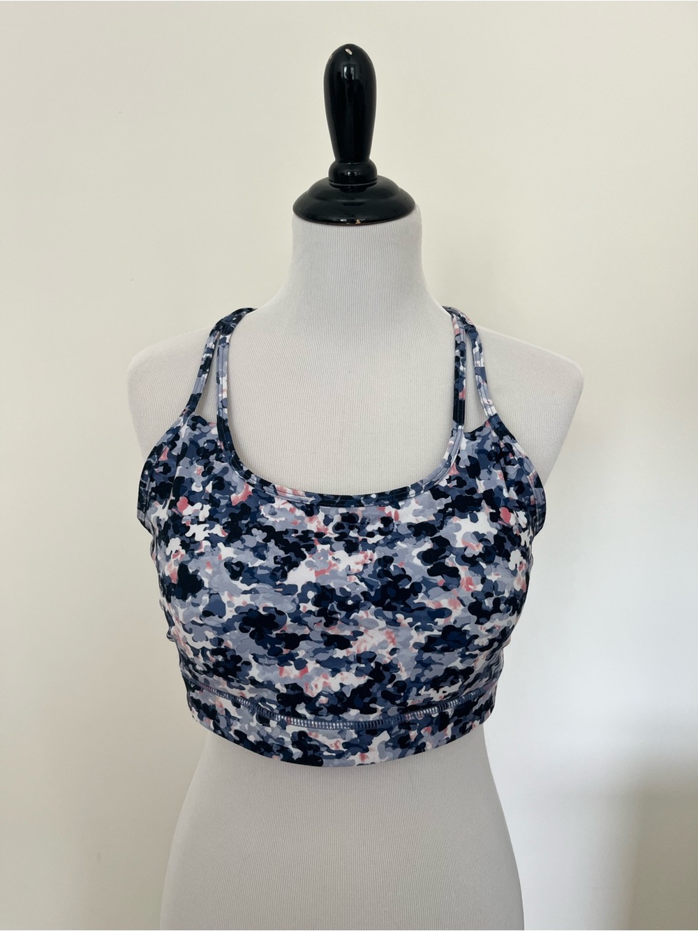 Gaiam Floral Camo Cross-Back Sports Bra - Size XL